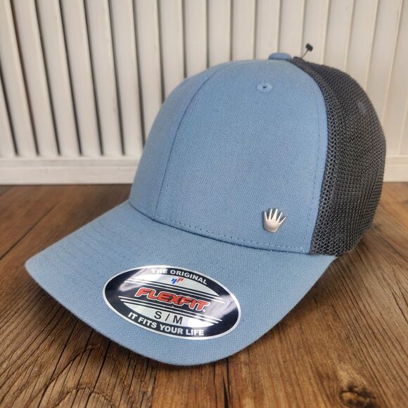 No Bad Ideas Finley FlexFit Sz S/M Hat Cap McCarty Blue Mesh Designer Lids Sport - Picture 1 of 10